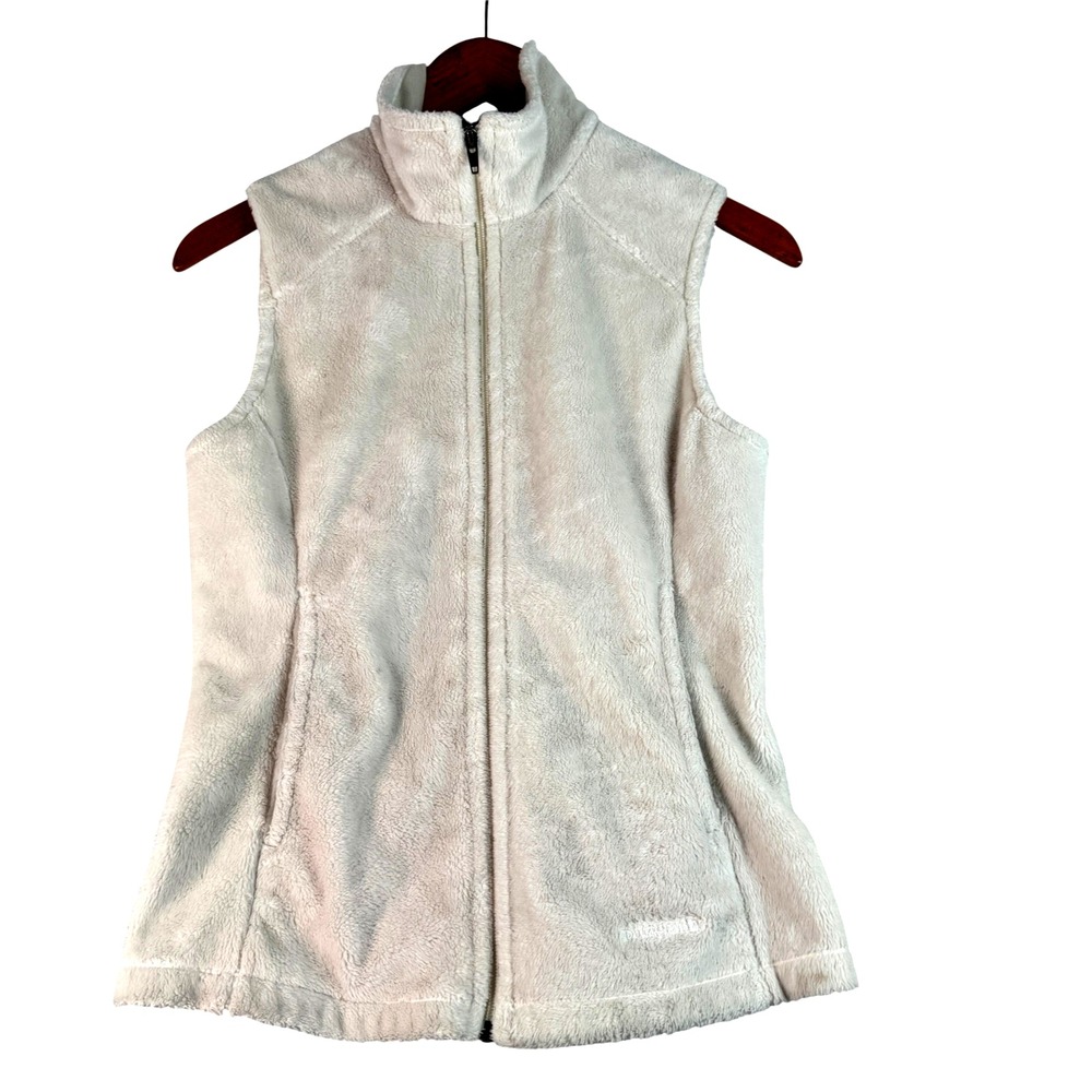 Patagonia Womens Zip White Fleece Sleeveless Jacket Vest Sz XS